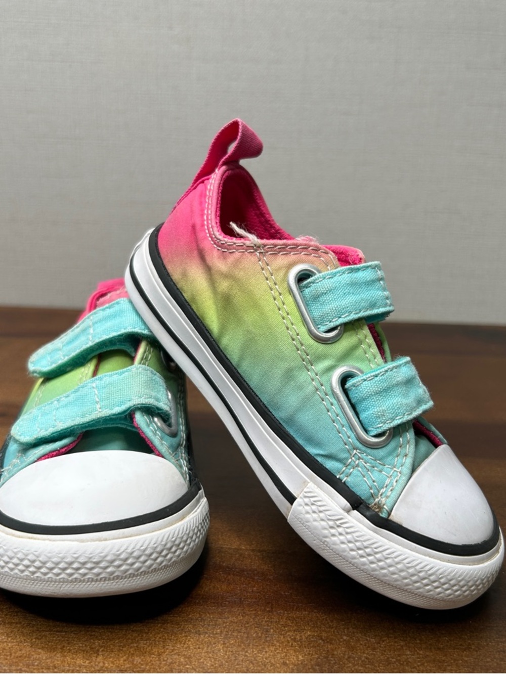 Converse Kids Ombre Canvas Sneakers - Pink & Teal